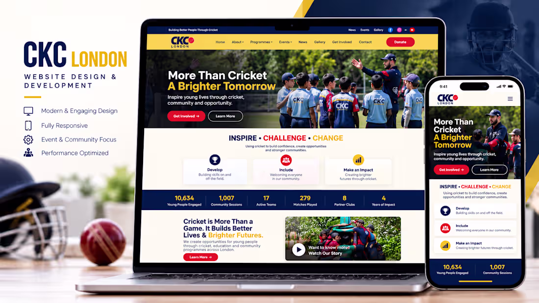 Cover image for CKC London — Website Design