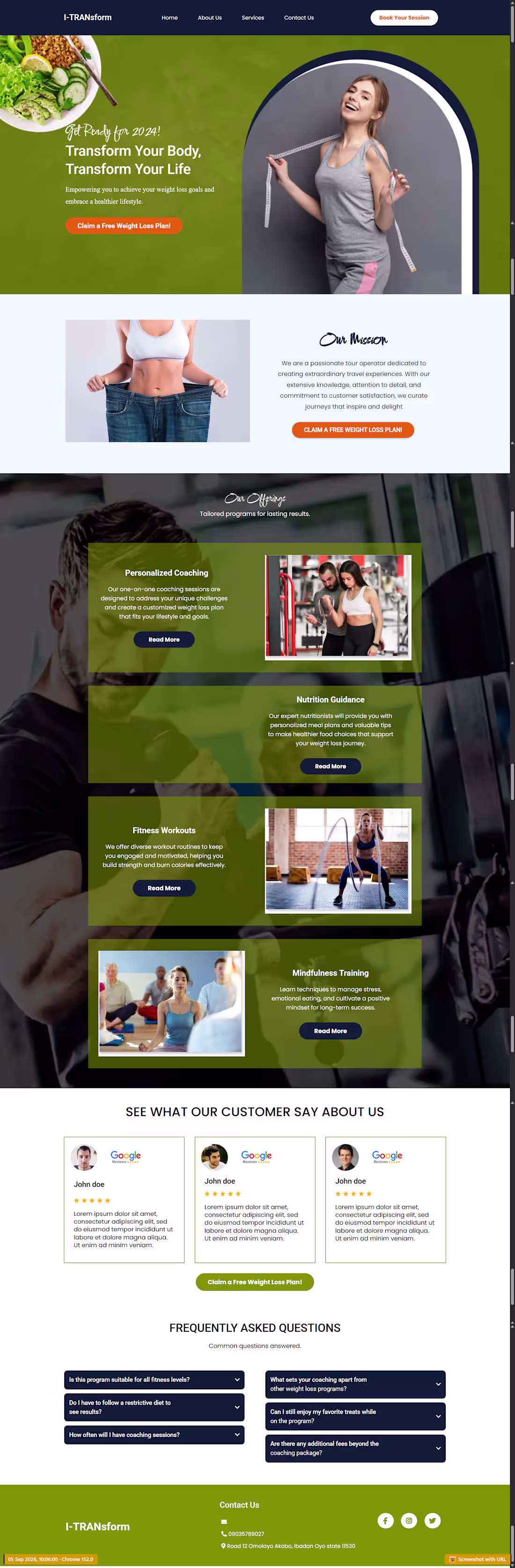 Cover image for Gohighlevel fitness website
