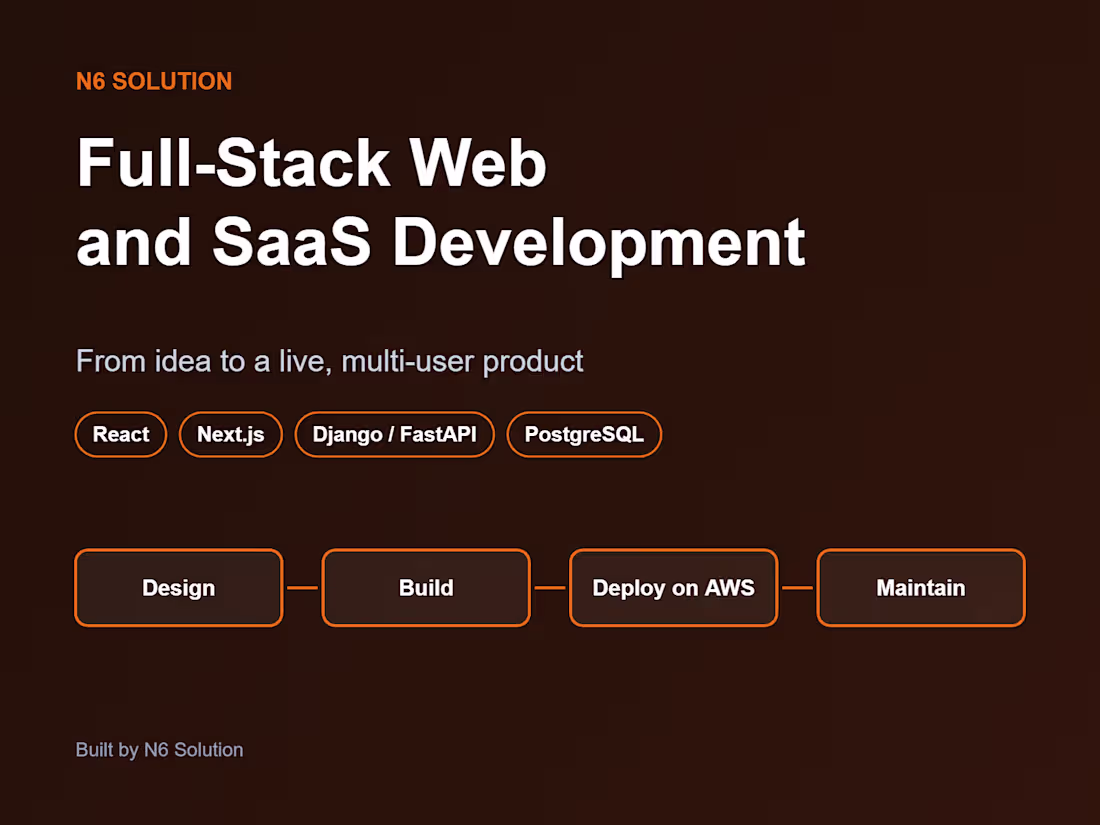 Cover image for Full-Stack Web and SaaS Development