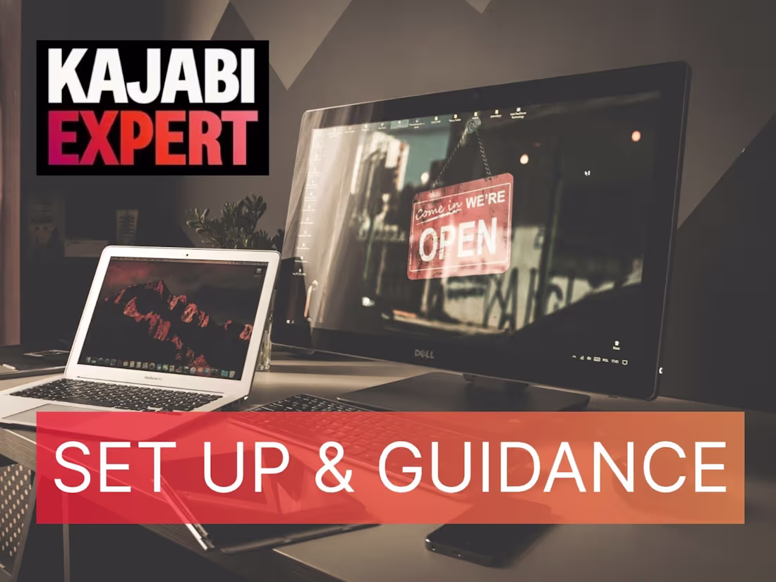 Cover image for  Expert Kajabi site setup & guidance
