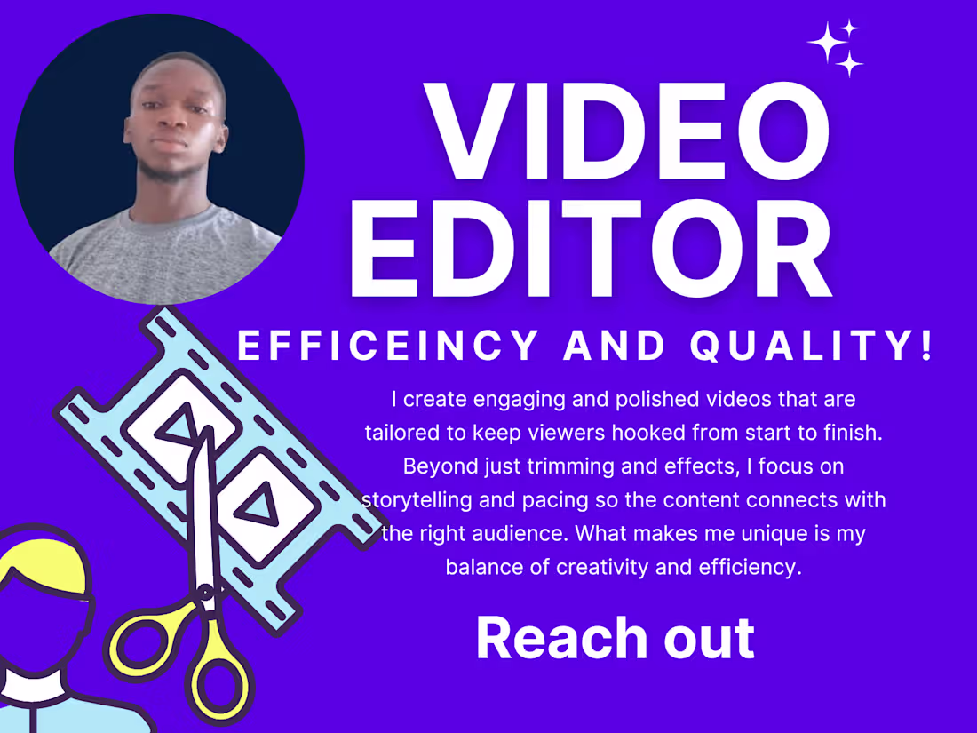Cover image for Video editor | Long form and short form videos | Youtube | Reels
