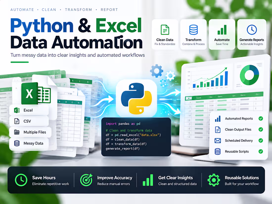 Cover image for Python & Excel Data Automation