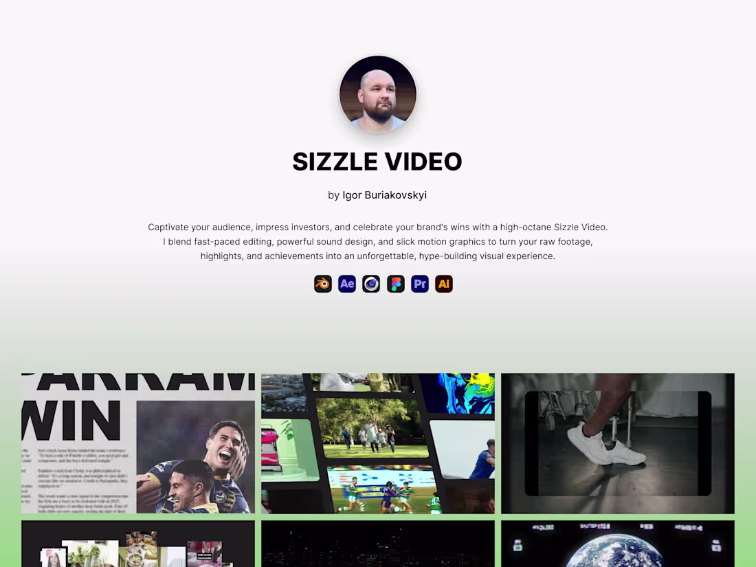 Cover image for Sizzle — Graphics + Animation