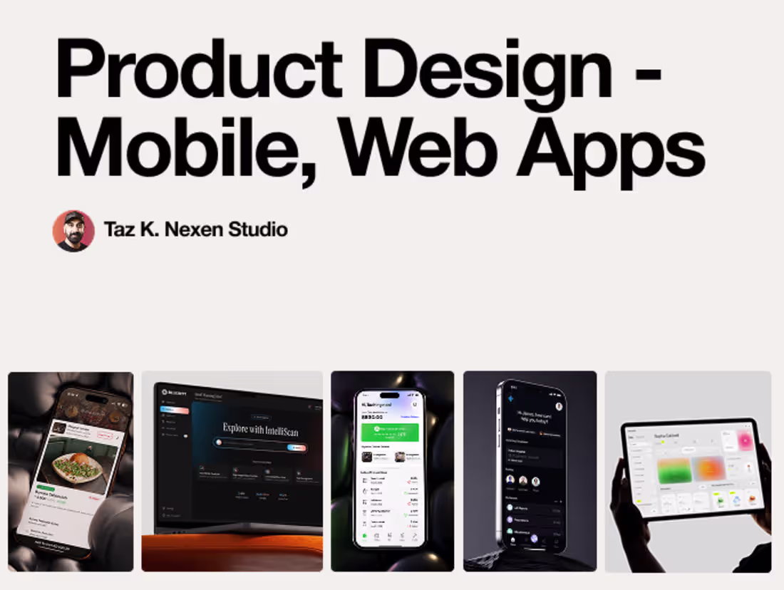 Cover image for Product Design – Mobile, Web Apps, MVPs