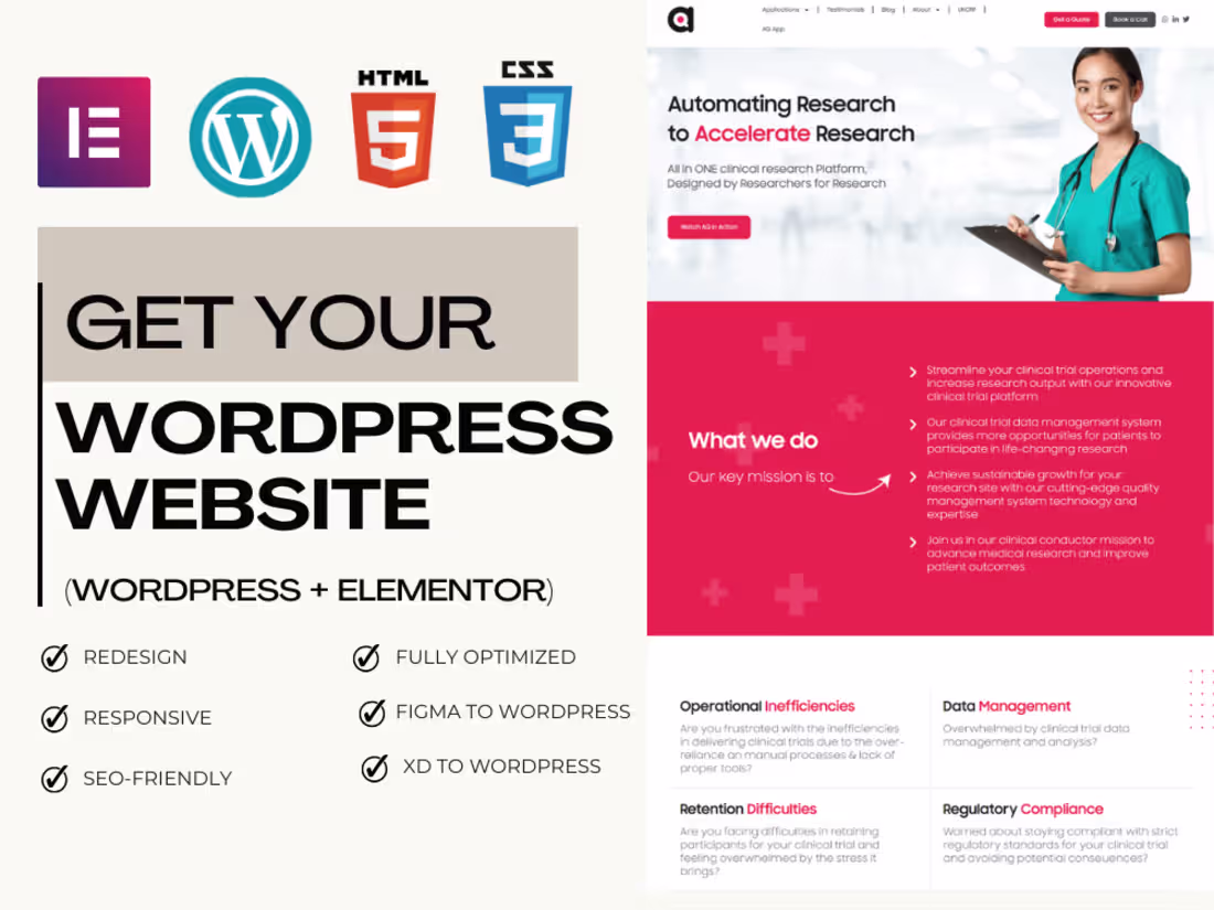Cover image for B2C & B2B WordPress Website | Portfolio Website | HealthCare Web