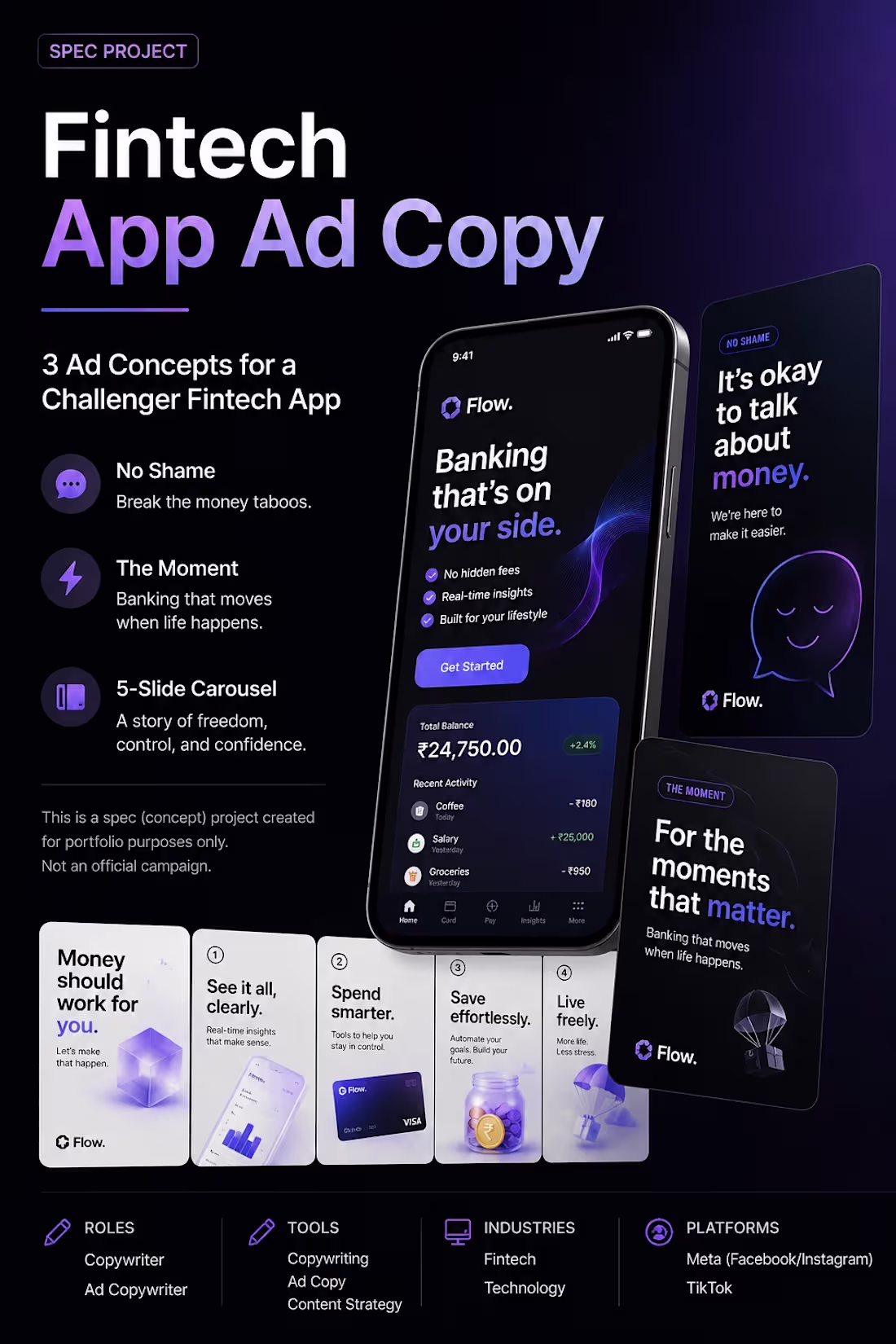 Cover image for Fintech App Ad Copy — Spec Project