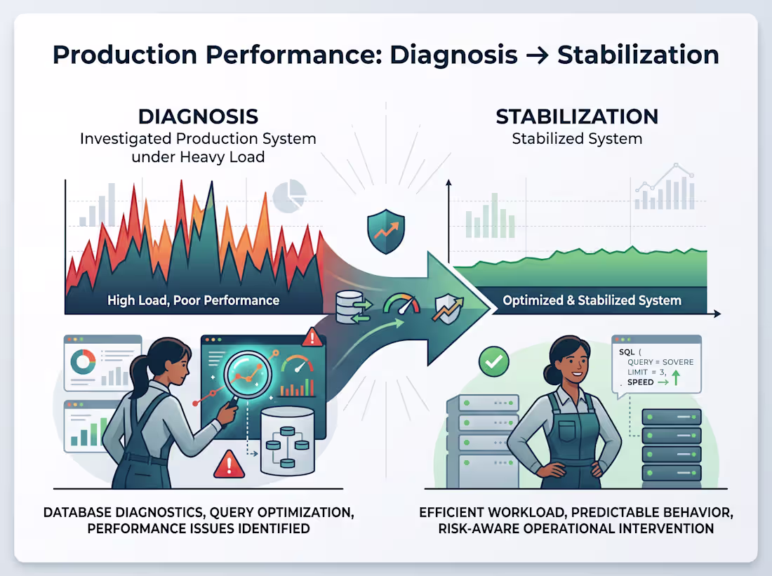Cover image for Production Performance Stabilization Under Load

Production