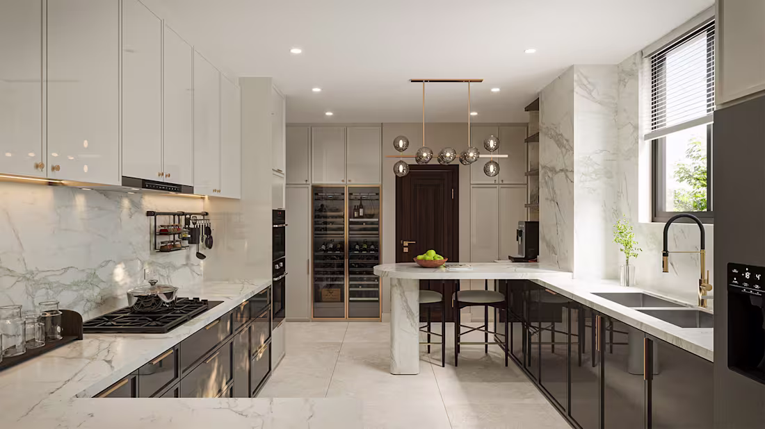 Cover image for Photorealistic 3D Kitchen Interior Design Visualization