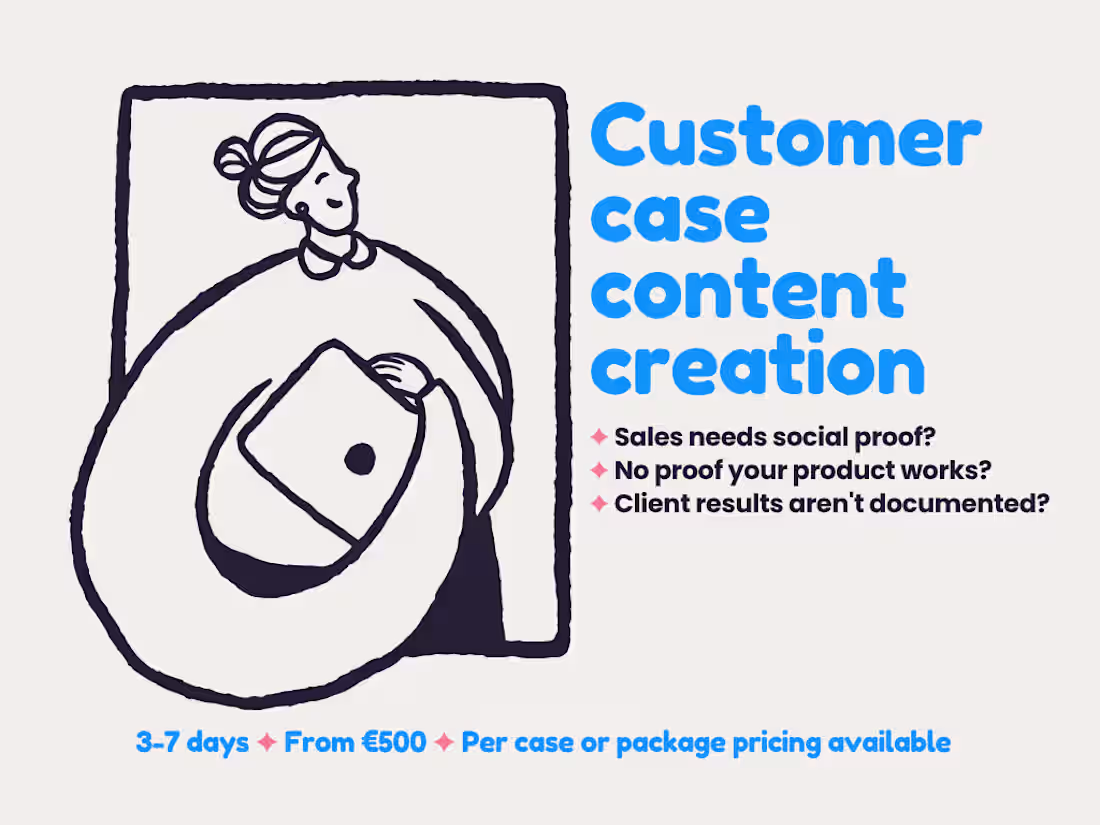 Cover image for Customer case content creation