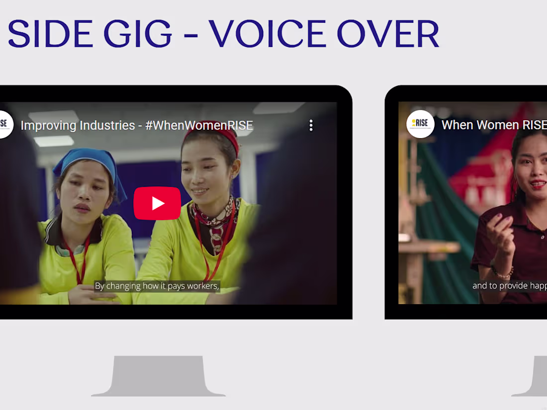 Cover image for Voice Over on Videos