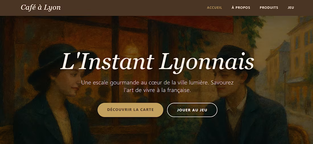 Cover image for Café à Lyon: A Sweet and Interactive App/Website