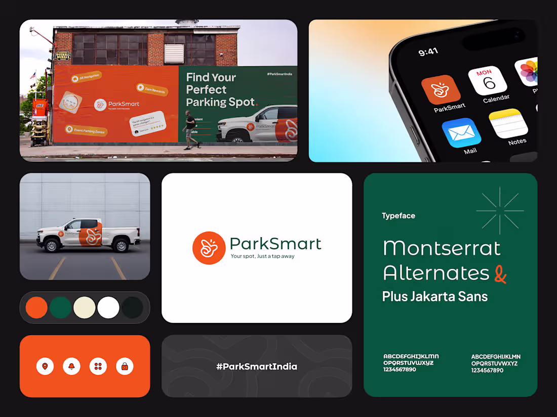 Cover image for ParkSmart - A Bold Identity for Smarter Parking Solutions