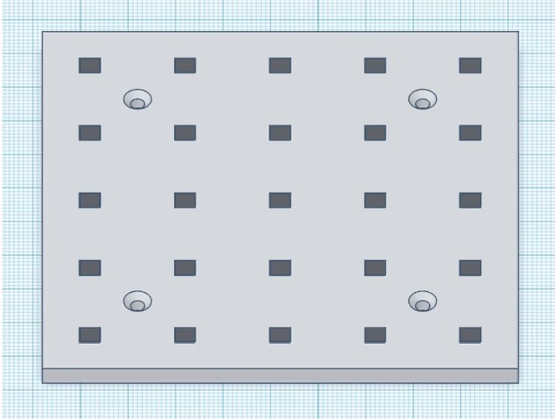 Cover image for Customizable Magnetic Pegboard SCAD design