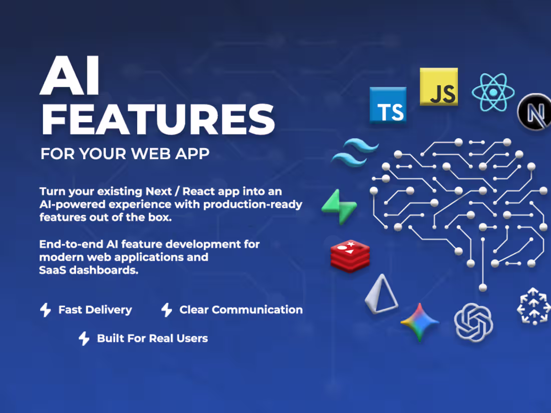 Cover image for I will build AI-powered web apps, chatbots, and AI integrations