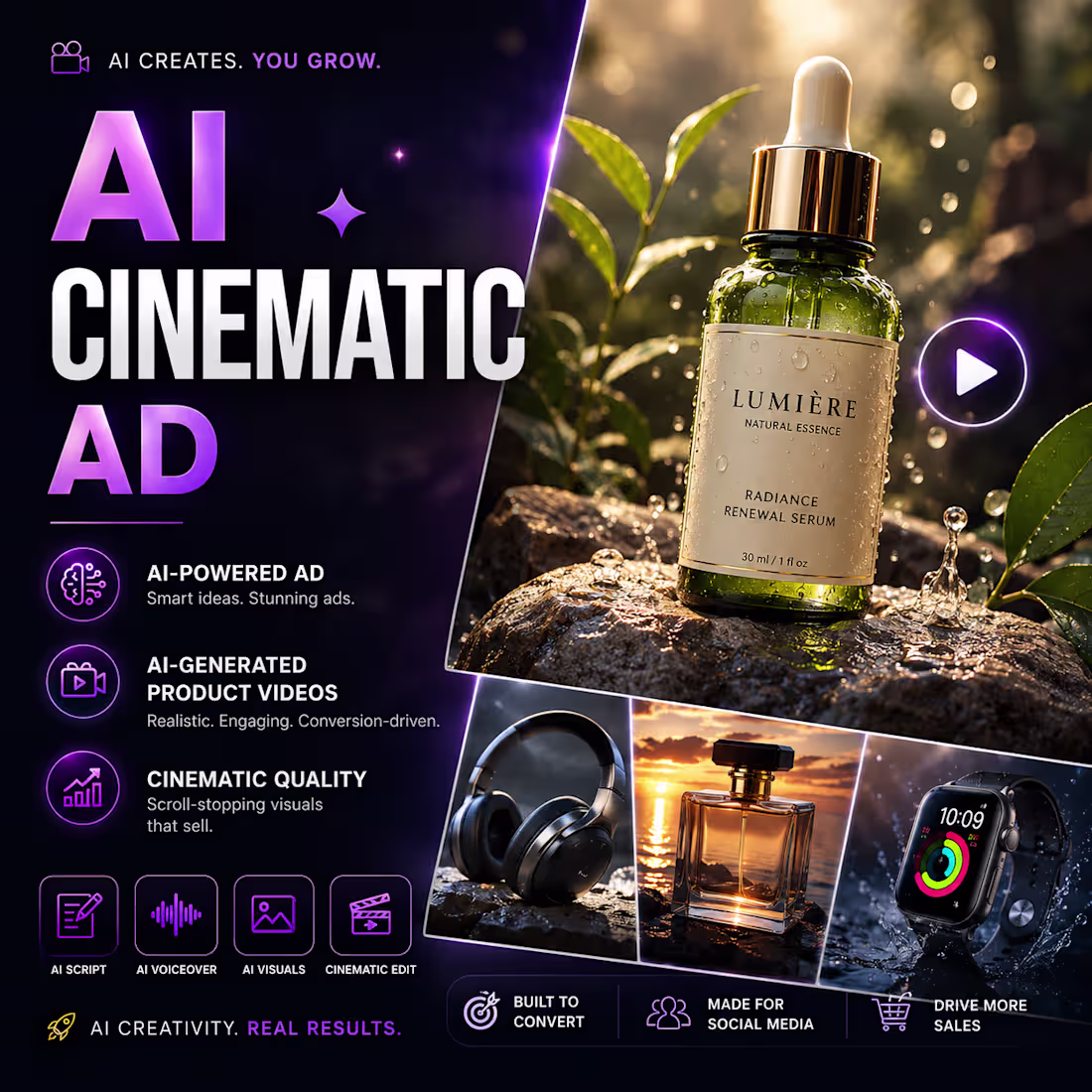 Cover image for AI Cinematic Ad  | AI-Powered Ad | AI-Generated Product Videos