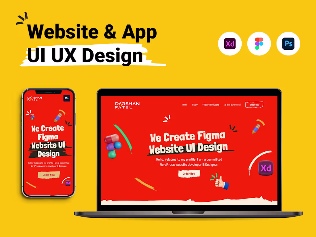 Cover image for I will design website UI UX or landing page design in Figma