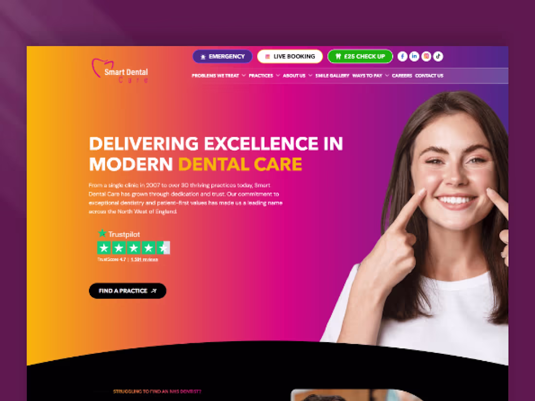 Cover image for Smart Dental Website
