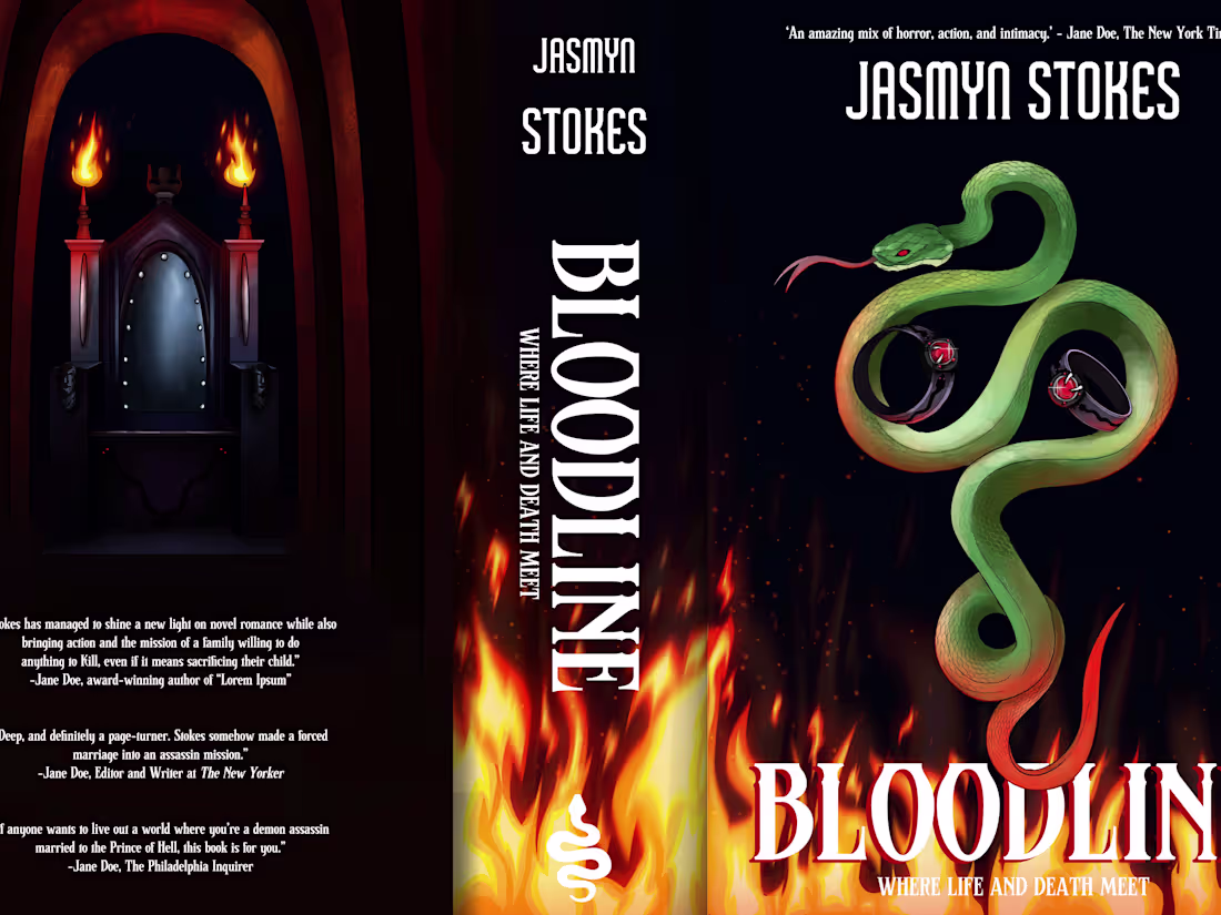 Cover image for “Bloodline: Where Life and Death Meet” Book Cover Mockup