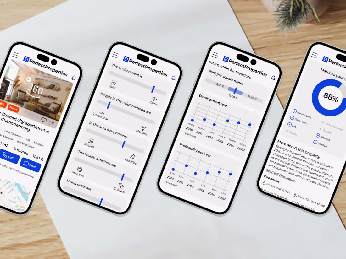 Cover image for UI Designs Property Seeking Portal