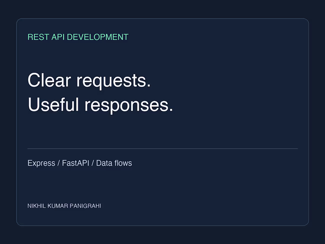 Cover image for REST API Development