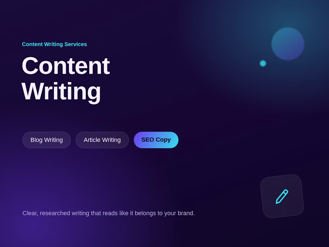 Cover image for Professional Article, Blog & Content Writing Services