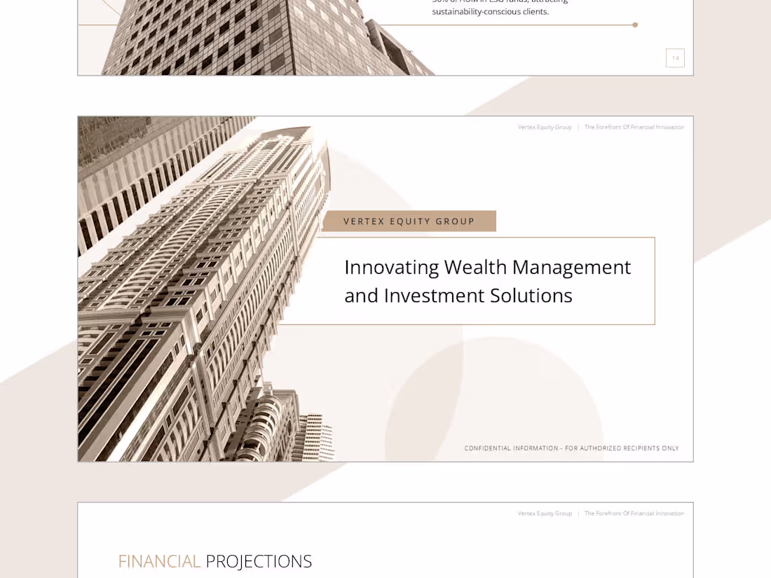 Cover image for Vertex Equity Group Pitch Deck