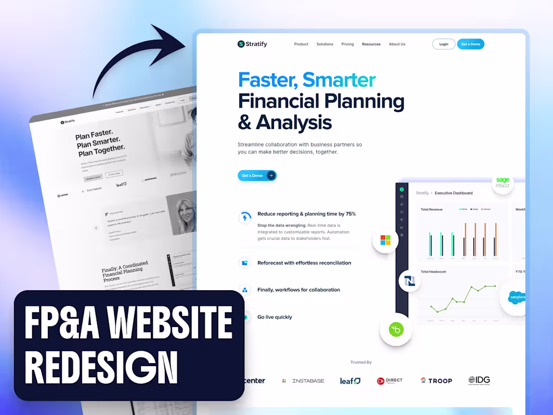Cover image for Stratify - FP&A Website Redesign for Enhanced User Experience