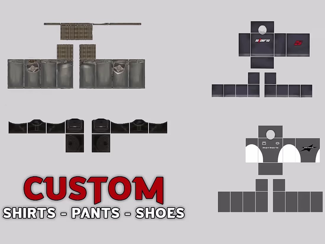 Cover image for I will design custom roblox clothes for cheap price