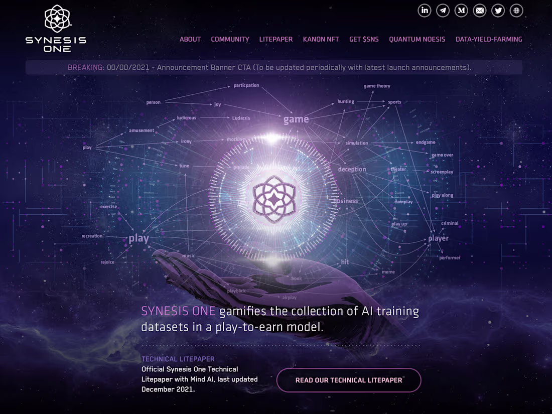 Cover image for Synesis One Website Design