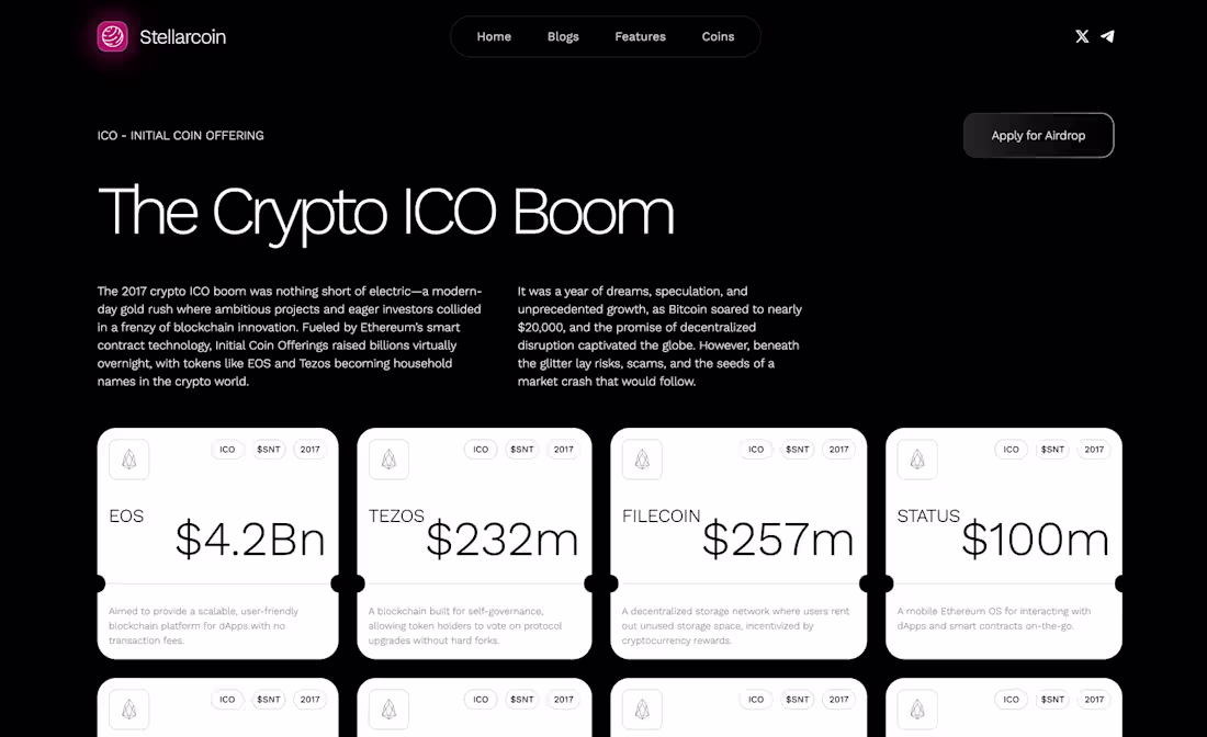 Cover image for Stellarcoin | Webflow Project