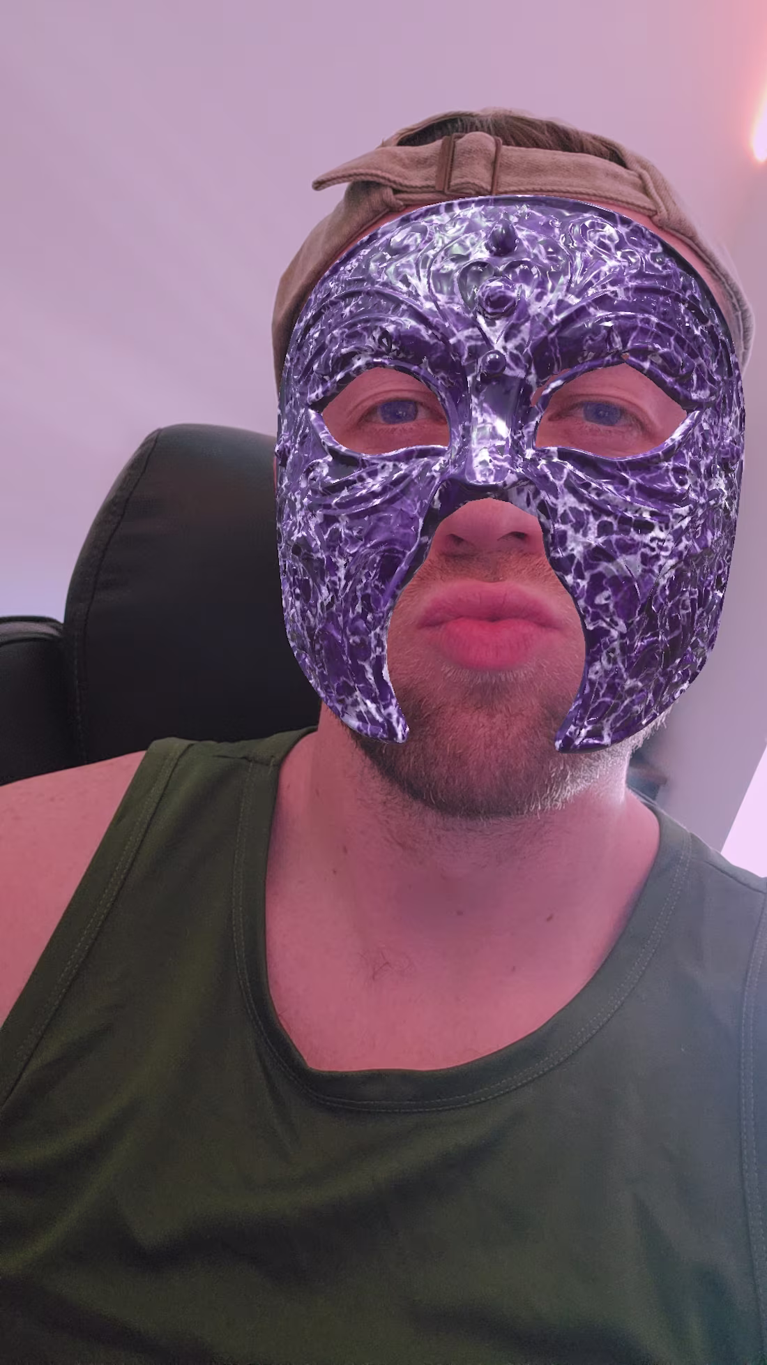 Cover image for "Violet Vanguard" AR Mask, 3D
