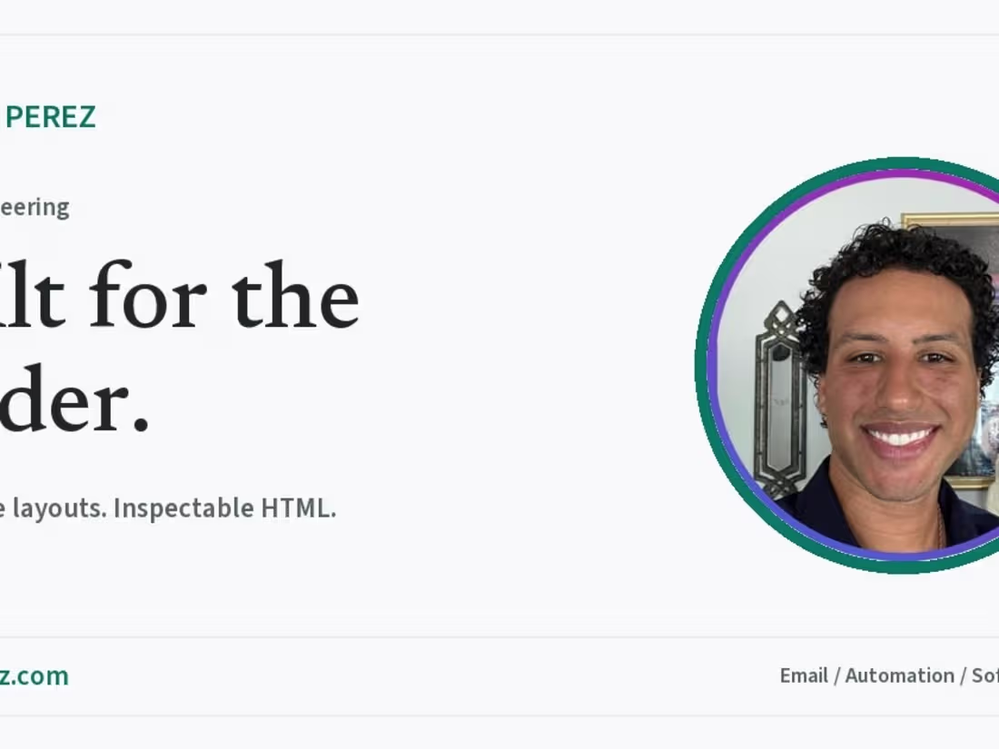 Cover image for Responsive HTML Email Portfolio