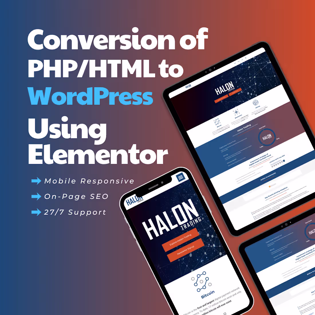 Cover image for Job Title:
Website Conversion – Halon