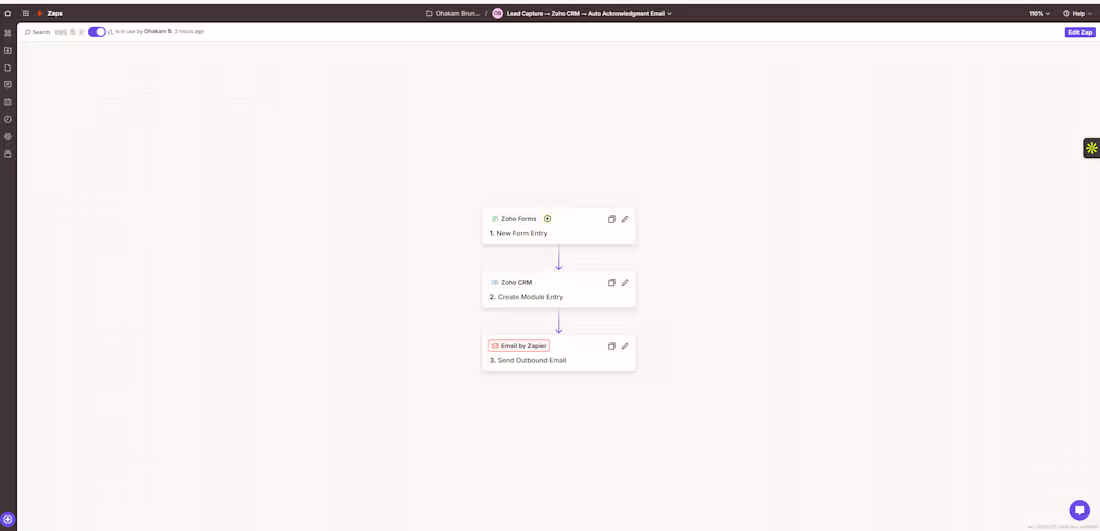 Cover image for A live, working lead-capture automation