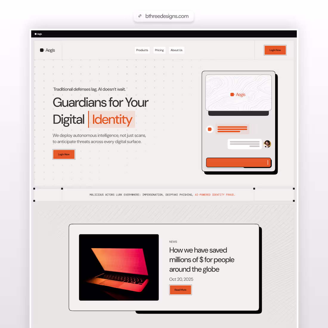 Cover image for Hero section design built on Framer. Explored the brutal sty...