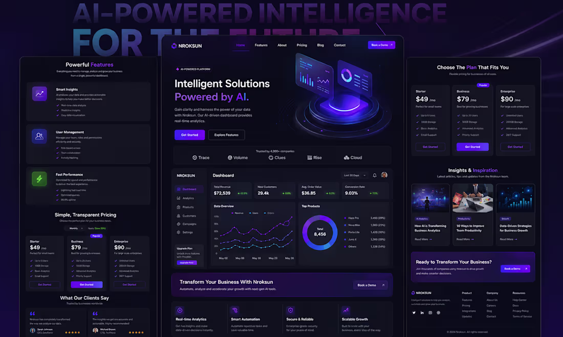 Cover image for saas landing page
