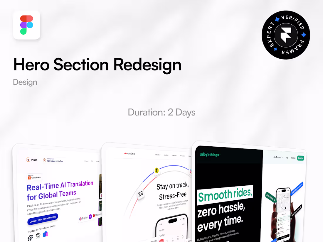 Cover image for Hero Section Redesign