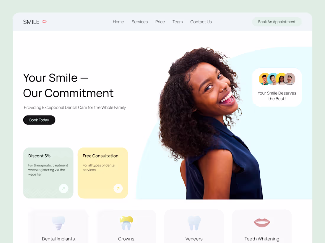 Cover image for Landing Page for Dental Clinic 