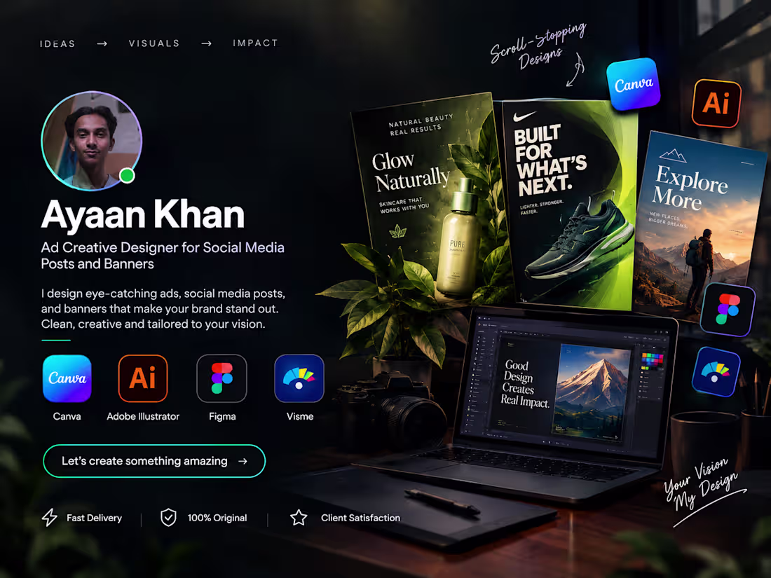 Cover image for I Will Design Eye-Catching Social Media Ads, Promotional Posts, 