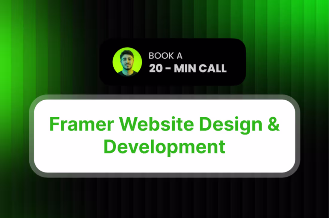Cover image for Framer Website Design & Development