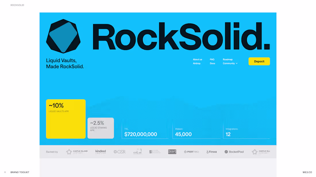 Cover image for Brand identity for RockSolid.