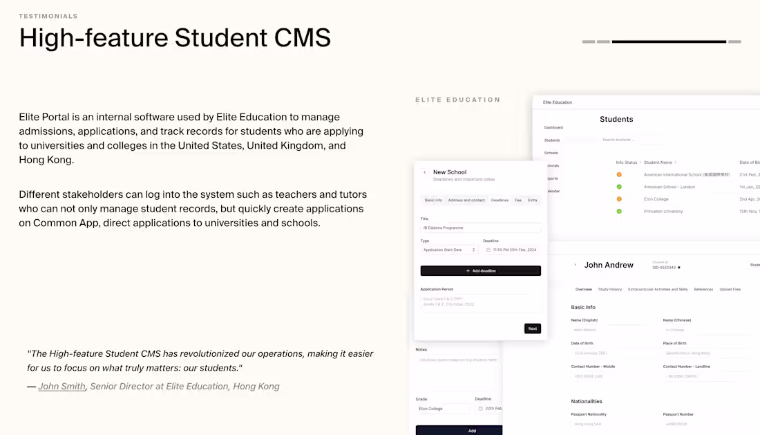 Cover image for High-Feature Student CMS