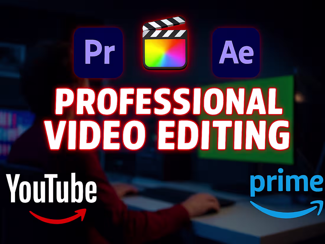 Cover image for Professional YouTube & Social Media Video Editor | Fast Delivery