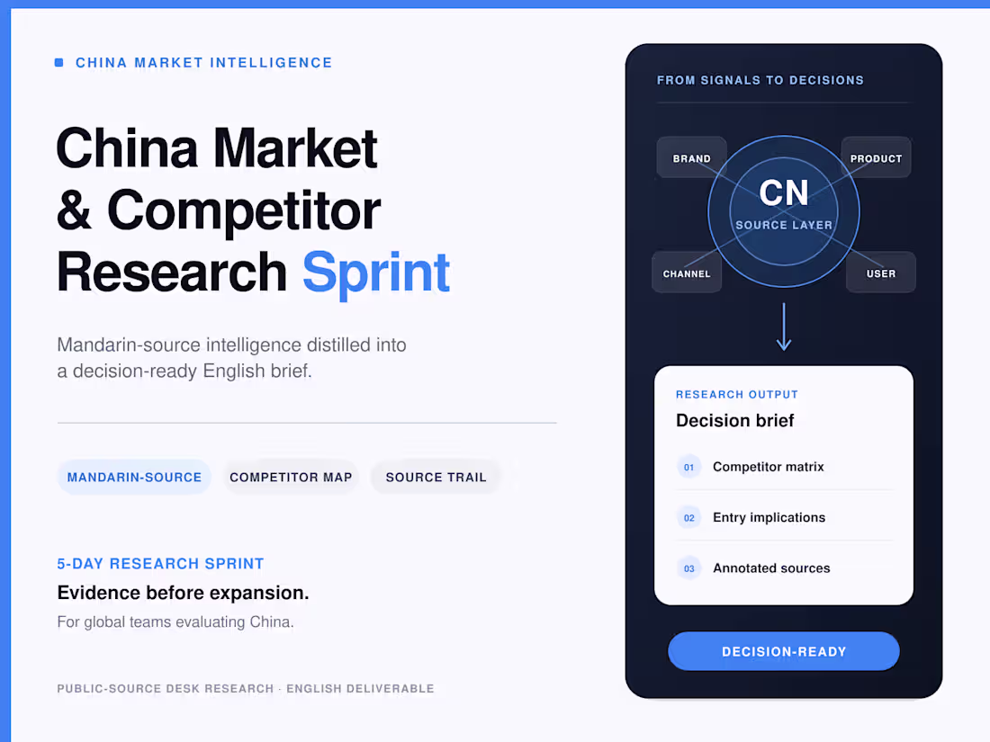Cover image for   Mandarin-Source Research & English Brief