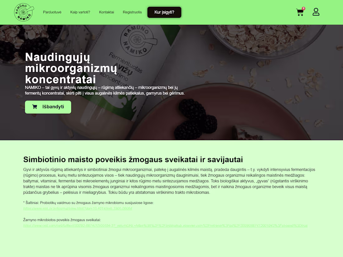 Cover image for Namiko Health Drinks