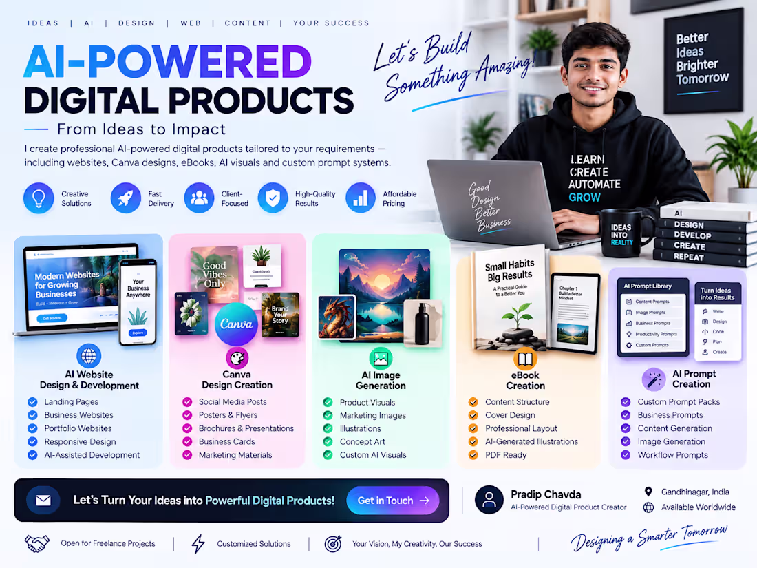 Cover image for Designed an AI-powered promotional banner