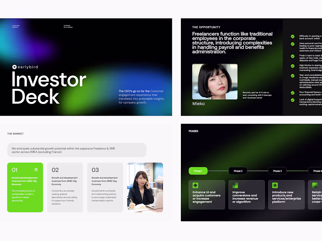 Cover image for Pitch Deck Design for AI Startup