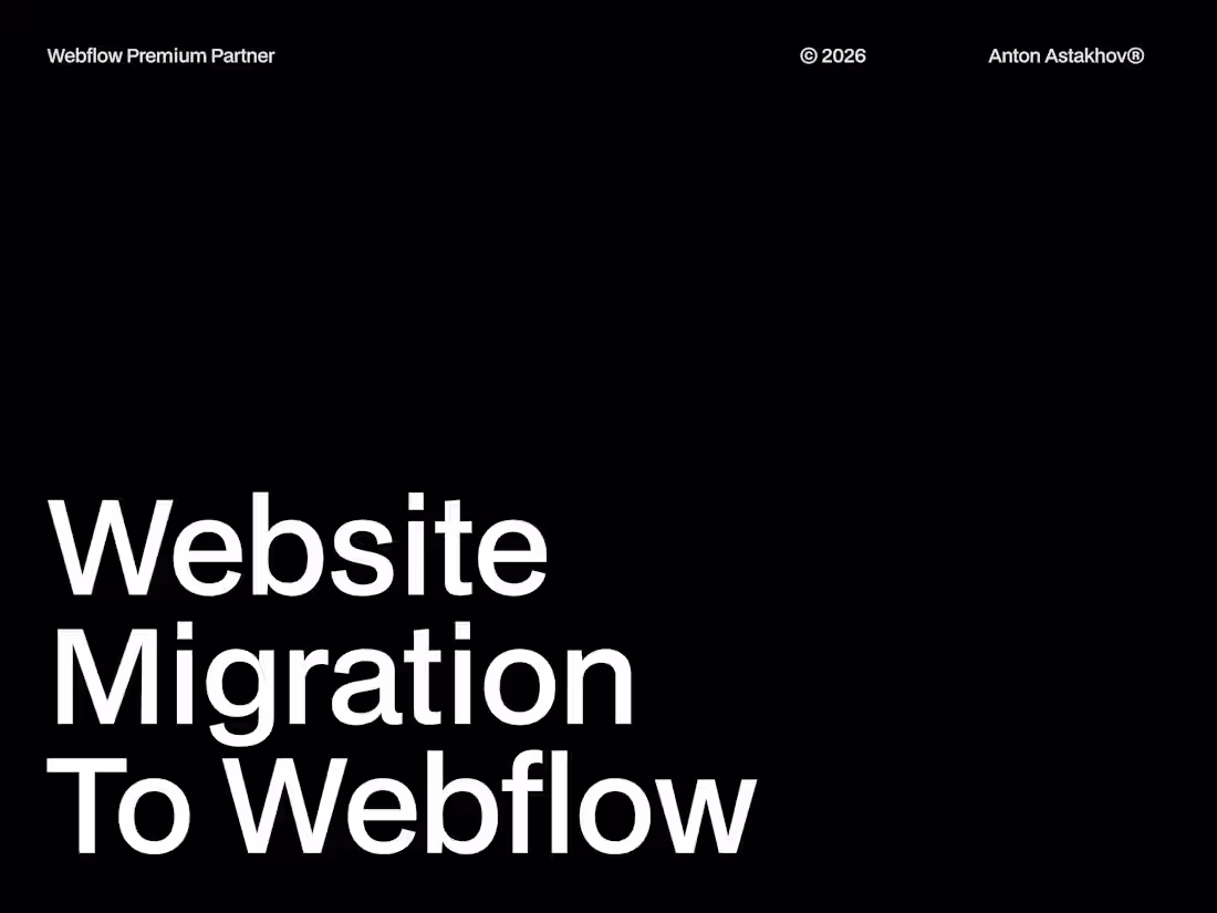 Cover image for Website Migration To Webflow