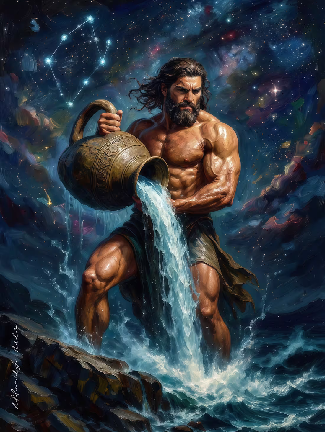Cover image for "Aquarius" — Zodiac Series
The water