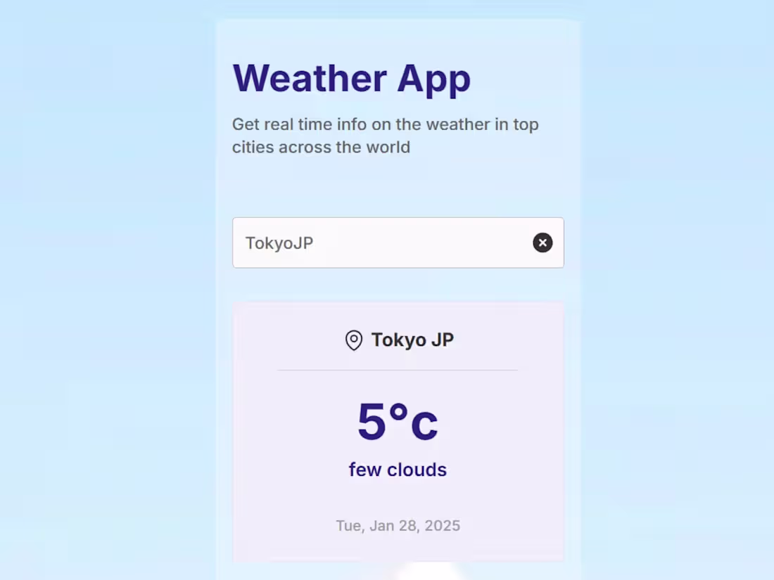 Cover image for A.I weather app
